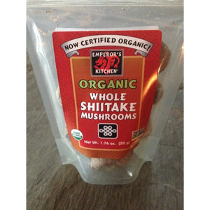 Organic whole Shiitake mushrooms