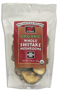 Certified Organic Whole Dry Shiitake Mushrooms